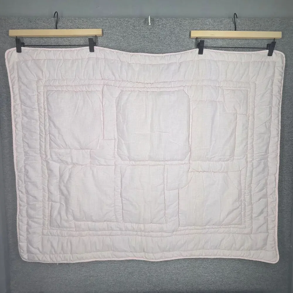KIDSLINE VINTAGE PASTEL BALLERINA NURSERY QUILT 42X33 PRINCESS BALLET PATCHWORK